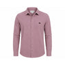 Premium Knitted Button-Down Shirt – Plum