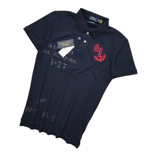RL Exclusive Digital Printed Polo Shirt Navy