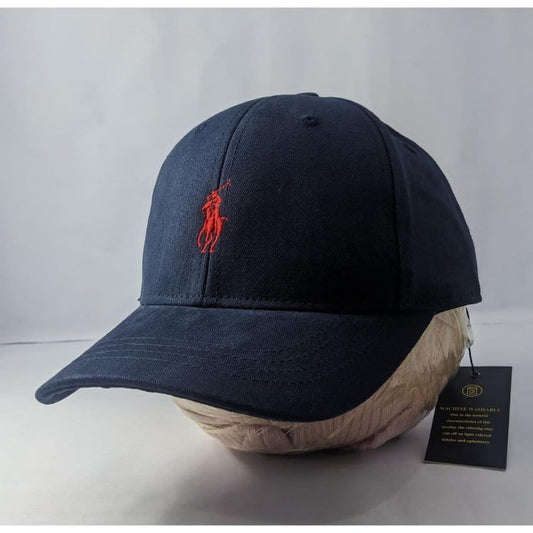 RL SMALL RED PONY NAVY CAP