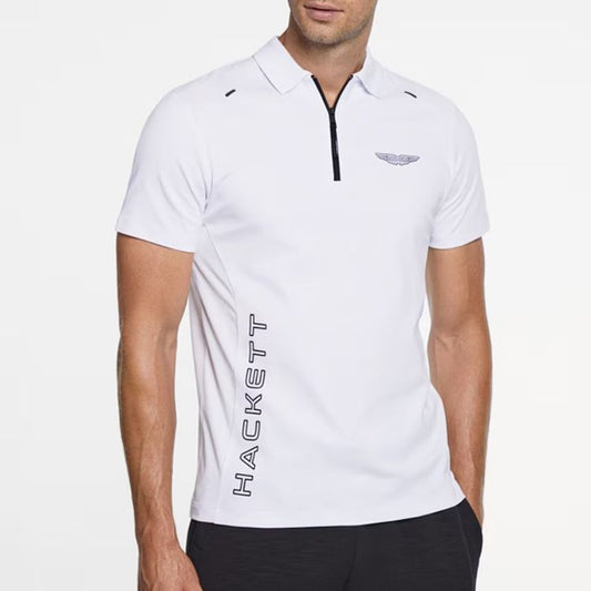 HKT Luxury Touch White Polo Shirt