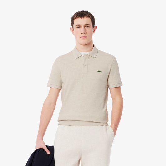 LCOSTE MEN'S ORIGINAL L.12.12 PETIT PIQUÉ COTTON POLO BEIGE