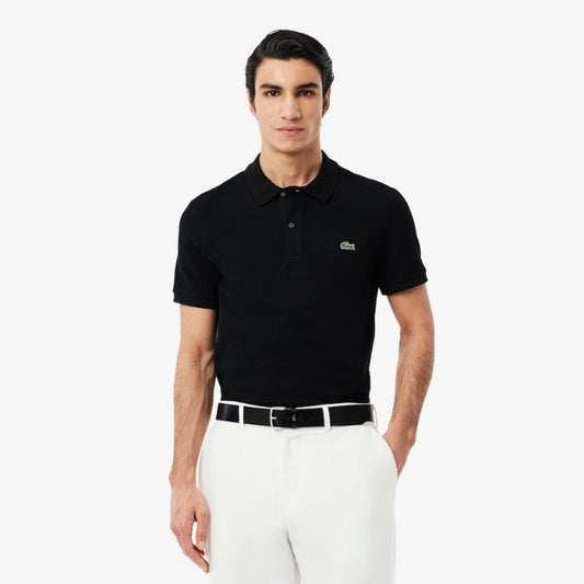 LCOSTE MEN'S ORIGINAL L.12.12 PETIT PIQUÉ COTTON POLO BLACK