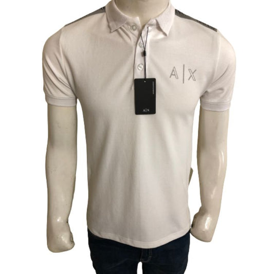 AEX Organic Cotton Pique Polo Shirt White