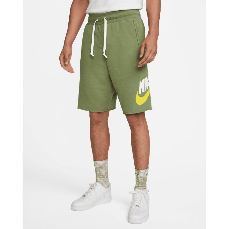 NK Men's French Terry Alumni Shorts Green - Main Image