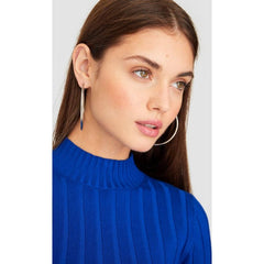 Strdvarius Women Turtle Neck Sweater Blue