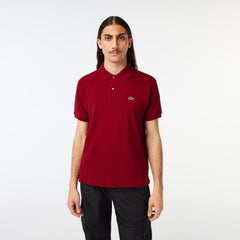 LCOSTE MEN'S ORIGINAL L.12.12 PETIT PIQUÉ COTTON POLO BURGUNDY