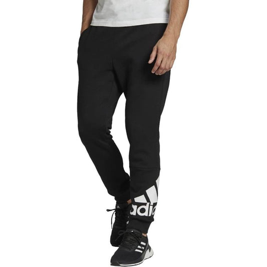Adidas Men's Essentials Tapered Cuff Logo Pants Black