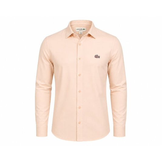 Premium Knitted Button-Down Shirt – Baby Pink