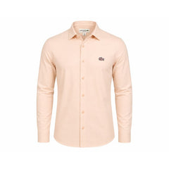 Premium Knitted Button-Down Shirt – Baby Pink