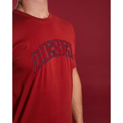 Diesl Crew Neck Tee Maroon