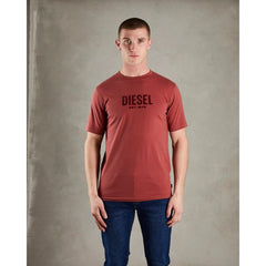 Diesl Crew Neck Tee Burgundy