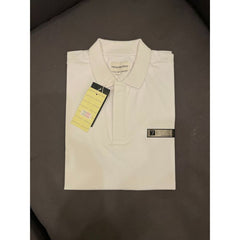 E.A Signature Logo Polo Shirt White