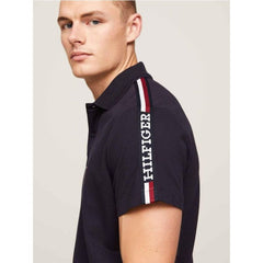 TH Shoulder Stripe Polo Shirt Navy