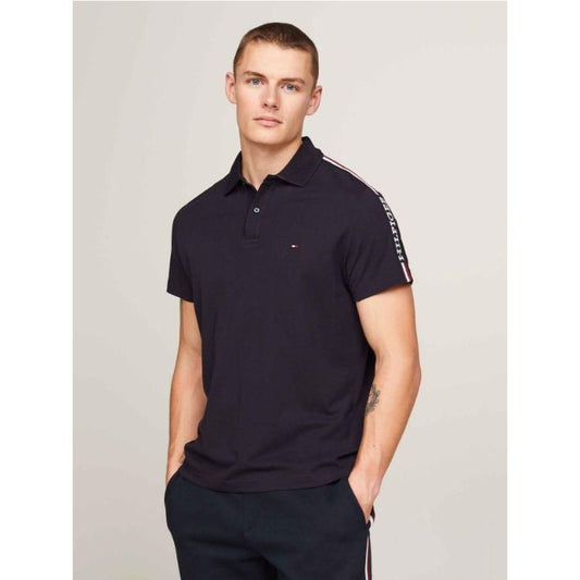 TH Shoulder Stripe Polo Shirt Navy