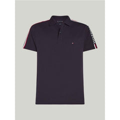 TH Shoulder Stripe Polo Shirt Navy