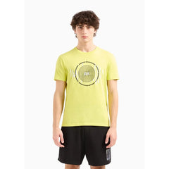 A.X Central Logo Yellow Crew Neck Tee