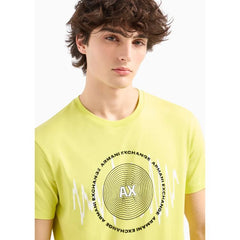 A.X Central Logo Yellow Crew Neck Tee