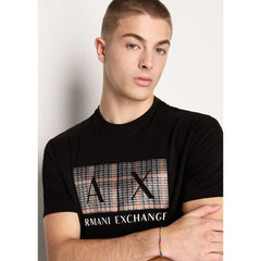 A.X Central Logo Black Crew Neck Tee