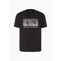 A.X Central Logo Black Crew Neck Tee