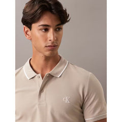 Calvin Kln Jeans Tipping Slim Fit Polo Shirt Skin