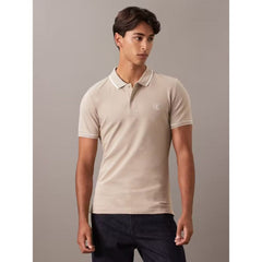 Calvin Kln Jeans Tipping Slim Fit Polo Shirt Skin