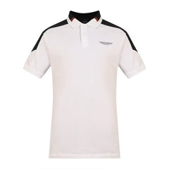 HKT Luxury Touch Colour Block White Polo Shirt