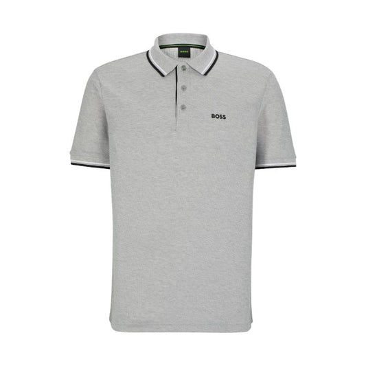 HB Premium Tipping Polo Shirt Grey