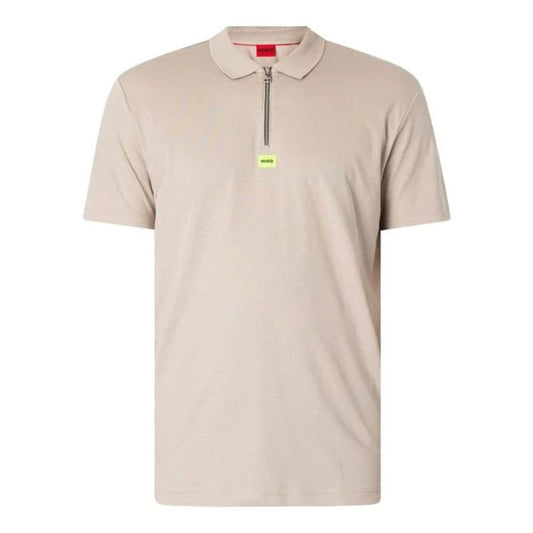 HB Exclusive Deresom241 Zip Polo Shirt - Light/Pastel Grey