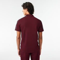 Lcoste Men The Movet Slim Fit Technical Pique Polo Shirt Maroon