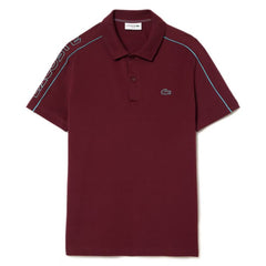 Lcoste Men The Movet Slim Fit Technical Pique Polo Shirt Maroon