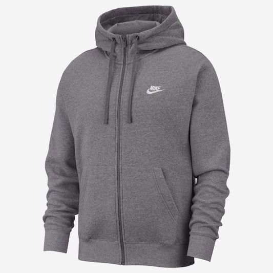 NK Sportswear Club Fleece Full-Zip Hoodie Grey