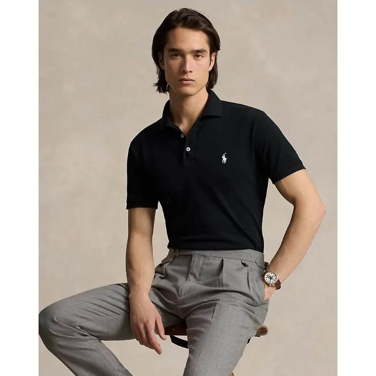 RL Small Pony Polo Shirt Black