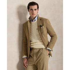 RL Cable Knit Cotton Sweater Cream