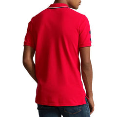 RL TRIPLE PONY CUSTOM SLIM FIT POLO SHIRT RED