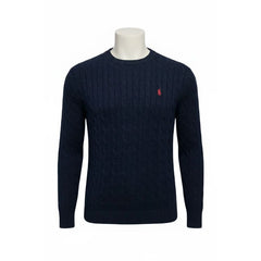 RL Cable Knit Cotton Sweater Navy
