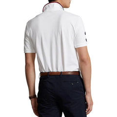 RL TRIPLE PONY CUSTOM SLIM FIT POLO SHIRT WHITE