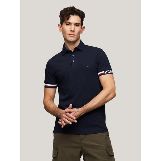 TH Monotype Flag Cuff Slim Polo