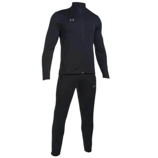 UA Men's Challenger Knit Warm-Up Tracksuit Black