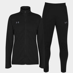 UA Men's Challenger Knit Warm-Up Tracksuit Black