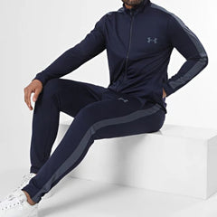 UA Side Striped Detail Knit Track Suit Navy