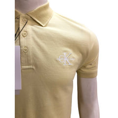Calvin Kln Organic Cotton Pique Polo Shirt Yellow
