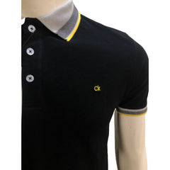 Calvin Kln Organic Cotton Pique Polo Shirt Black