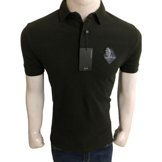 AEX Organic Cotton Pique Polo Shirt Olive