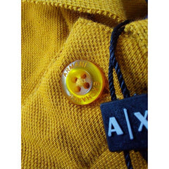 ARX Organic Cotton Pique Polo Shirt Mustard
