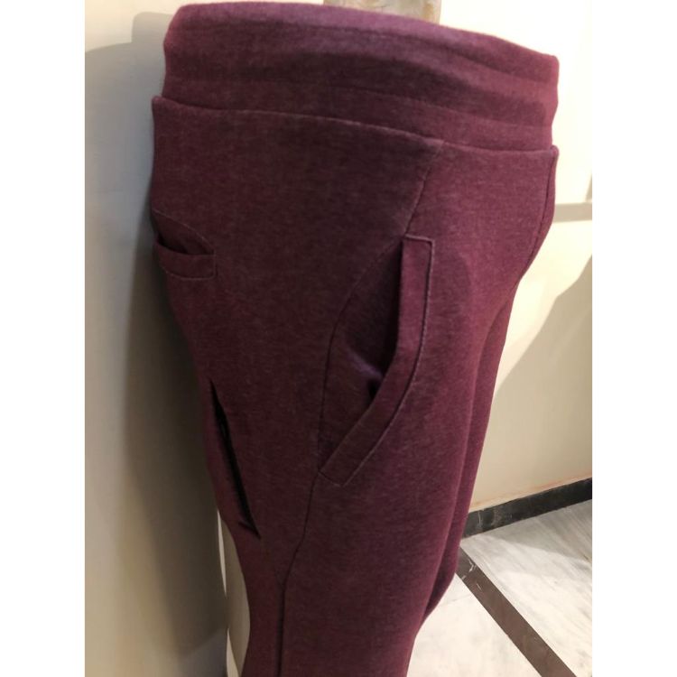 AR Soft Cotton Polyester Joggers Burgungy