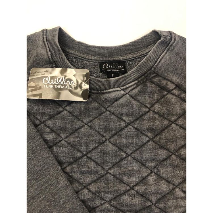 Women Block Sweatshirt Grey