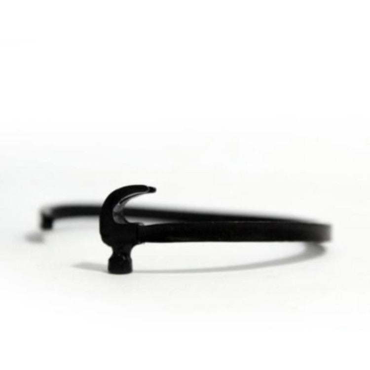 Black Stainless Steel Wrench Bangle Style 2
