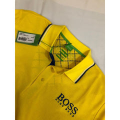HB Premium Tipping Polo Shirt Yellow