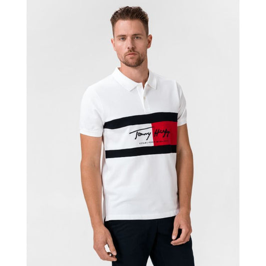 TH AUTOGRAPH FLAG POLO SHIRT WHITE